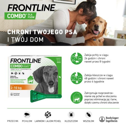FRONTLINE Combo Spot-On Dla Psów 3x4,02ml FRONTLINE Combo Spot-On Dla Psów 3x4,02ml