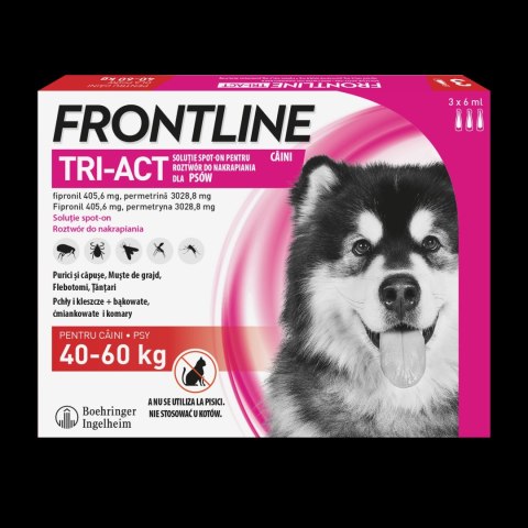 FRONTLINE Tri-Act Dla Psów 3x6ml FRONTLINE Tri-Act Dla Psów 3x6ml