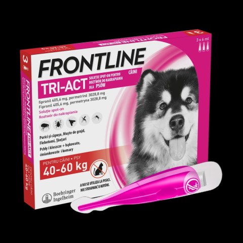 FRONTLINE Tri-Act Dla Psów 3x6ml FRONTLINE Tri-Act Dla Psów 3x6ml