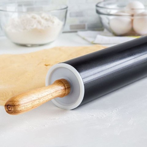 Wałek do ciasta z powłoką nieprzywierającą metalowy 46 cm