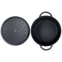 Garnek z Pokrywką Żeliwny Gaz Indukcja Solidny VILDE 26 cm 5 L