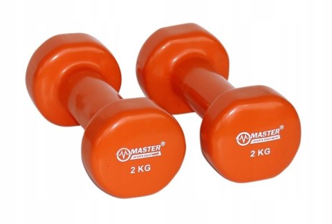 Hantelki Żeliwne Pokryte Winylem 2 kg x2 Hantelki Żeliwne Pokryte Winylem 2 kg x2
