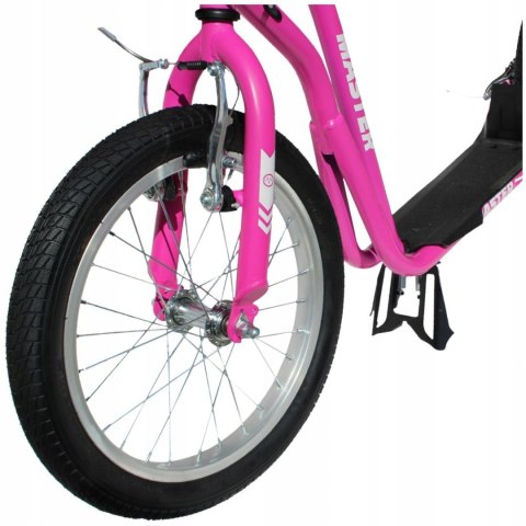Hulajnoga na Pompowanych Kołach MASTER Rebel Pink 16/12″ Hulajnoga na Pompowanych Kołach MASTER Rebel Pink 16/12″