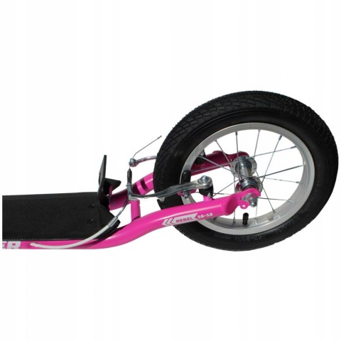 Hulajnoga na Pompowanych Kołach MASTER Rebel Pink 16/12″ Hulajnoga na Pompowanych Kołach MASTER Rebel Pink 16/12″