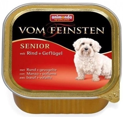 Animonda Dog Vom Feinsten Senior Wołowina Z Kurczakiem 150g Animonda Dog Vom Feinsten Senior Wołowina Z Kurczakiem 150g