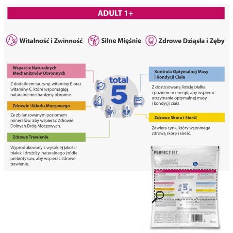 PERFECT FIT Adult 1+ Z Łososiem 750g PERFECT FIT Adult 1+ Z Łososiem 750g