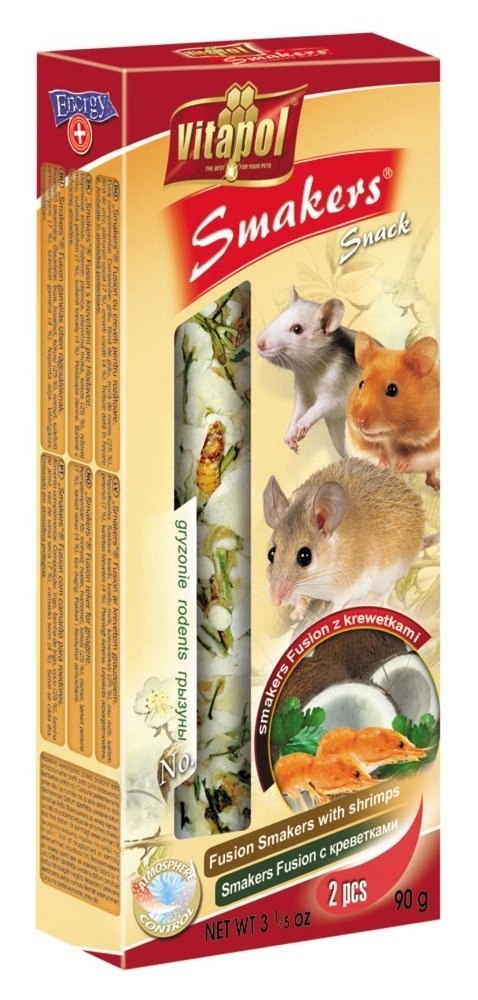 Vitapol Smakers Fusion Z Krewetkami Dla Gryzoni 2szt Vitapol Smakers Fusion Z Krewetkami Dla Gryzoni 2szt
