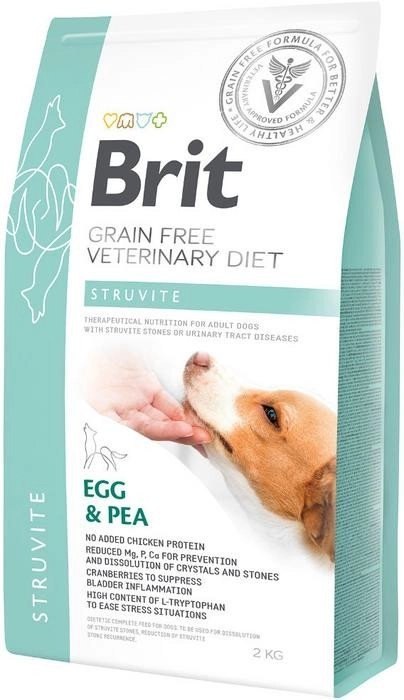 Brit Grain Free Veterinary Diet Dog Struvite Jajko Z Groszkiem 2kg Brit Grain Free Veterinary Diet Dog Struvite Jajko Z Groszkiem 2kg