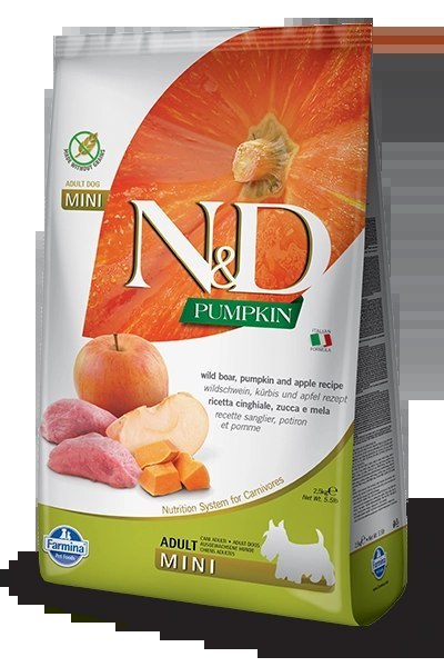 Farmina N&D Pumpkin Grain Free Canine Adult Mini Boar&Apple 7kg Farmina N&D Pumpkin Grain Free Canine Adult Mini Boar&Apple 7kg