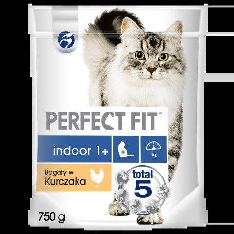 PERFECT FIT Indoor 1+ Z Kurczakiem 750g PERFECT FIT Indoor 1+ Z Kurczakiem 750g