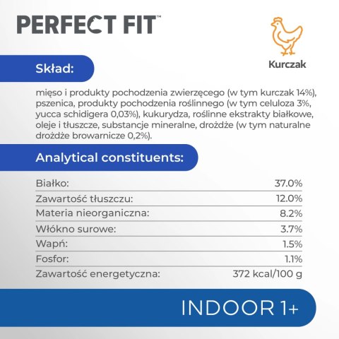 PERFECT FIT Indoor 1+ Z Kurczakiem 750g PERFECT FIT Indoor 1+ Z Kurczakiem 750g