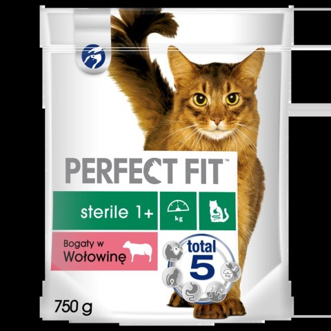 PERFECT FIT Sterile 1+ Z Wołowiną 750g PERFECT FIT Sterile 1+ Z Wołowiną 750g