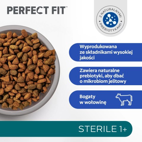 PERFECT FIT Sterile 1+ Z Wołowiną 750g PERFECT FIT Sterile 1+ Z Wołowiną 750g