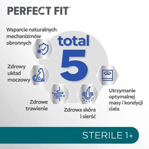 PERFECT FIT Sterile 1+ Z Wołowiną 750g PERFECT FIT Sterile 1+ Z Wołowiną 750g