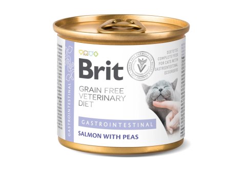 Brit Grain Free Veterinary Diet Cat Gastrointestinal Łosoś I Groszek 200g Brit Grain Free Veterinary Diet Cat Gastrointestinal Łosoś I Groszek 200g