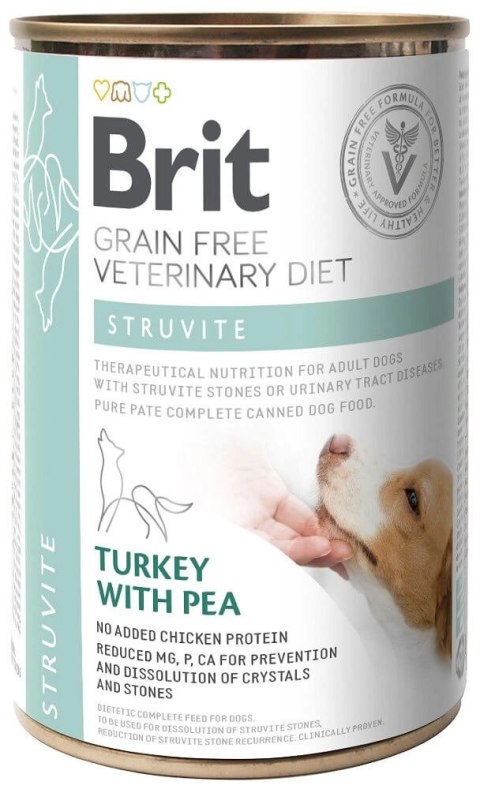 Brit Green Free Veterinary Diet Dog Struvite Indyk Z Groszkiem 400g Brit Green Free Veterinary Diet Dog Struvite Indyk Z Groszkiem 400g