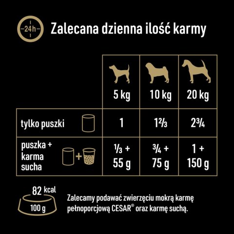 Cesar Natural Goodness Bogata W Wołowinę, Przybrana Marchewką, Fasolką I Ziołami 400g Cesar Natural Goodness Bogata W Wołowinę, Przybrana Marchewką, Fasolką I Ziołami 400g