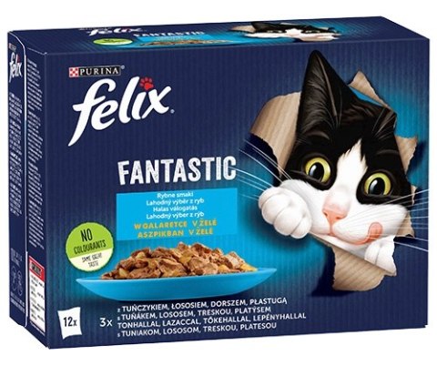 Felix Fantastic Rybne Smaki W Galaretce 12x85g Felix Fantastic Rybne Smaki W Galaretce 12x85g