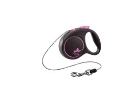 Flexi Smycz Black Design XS Linka 3m Do 8kg Różowa