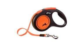 Flexi Smycz New Classic M Taśma 5m Do 25kg Orange Neon