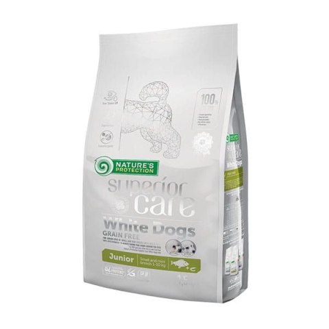 Nature's Protection Superior Care White Dogs Grain Free White Fish Junior Small Breeds 1,5kg Nature's Protection Superior Care White Dogs Grain Free White Fish Junior Small Breeds 1,5kg