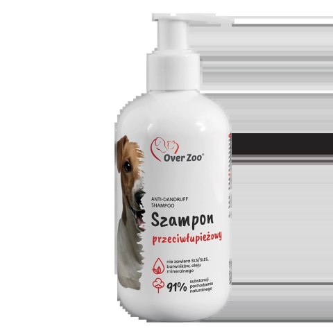 OVER ZOO Szampon Leczniczy Przeciwłupieżowy 250ml OVER ZOO Szampon Leczniczy Przeciwłupieżowy 250ml