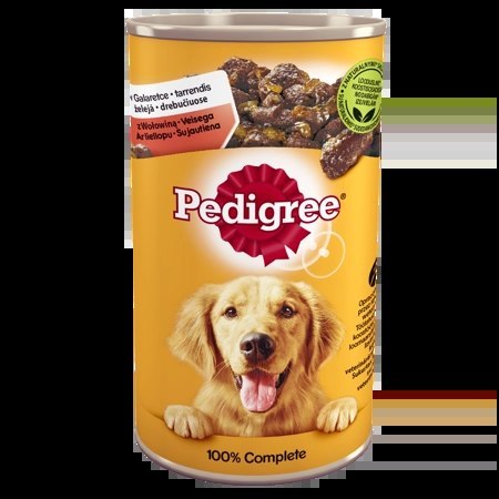 Pedigree Mokra Karma Dla Dorosłych Psów Z Wołowiną W Galaretce 1200g Pedigree Mokra Karma Dla Dorosłych Psów Z Wołowiną W Galaretce 1200g