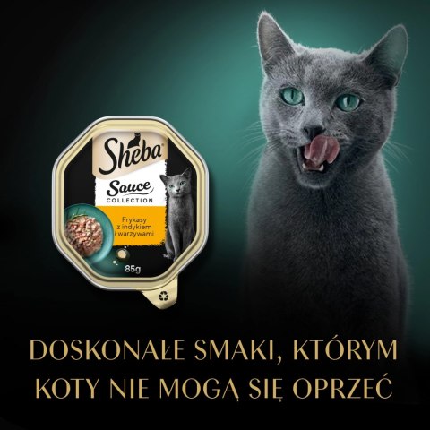 Sheba Sauce Speciale Z Indykiem I Warzywami 85g Sheba Sauce Speciale Z Indykiem I Warzywami 85g