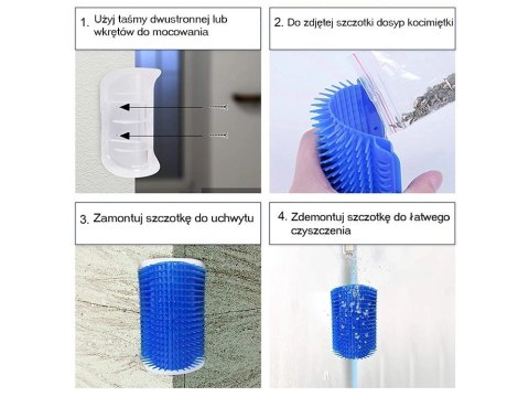 VERK GROUP Narożny Drapak Dla Kota Z Kocimiętką VERK GROUP Narożny Drapak Dla Kota Z Kocimiętką