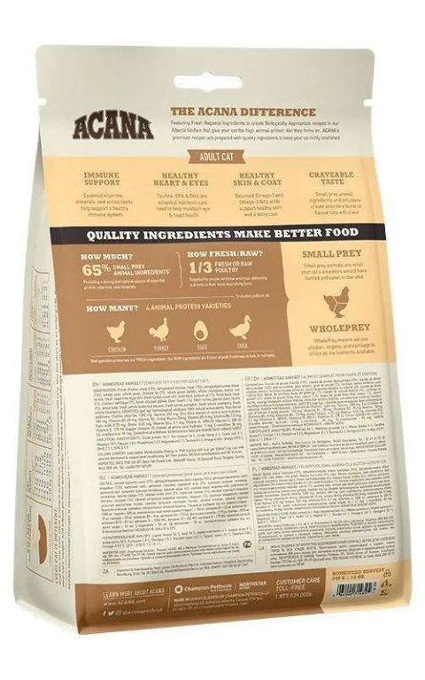 Acana Homestead Harvest Cat 1,8kg Acana Homestead Harvest Cat 1,8kg