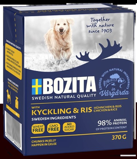 BOZITA Dog Kurczak I Ryż W Galarecie 370g BOZITA Dog Kurczak I Ryż W Galarecie 370g