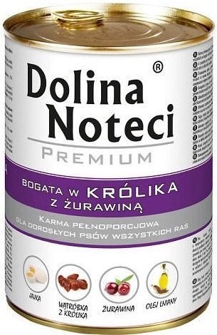 Dolina Noteci Premium Królik Z Żurawiną 400g Dolina Noteci Premium Królik Z Żurawiną 400g