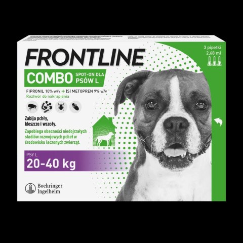 FRONTLINE Combo Spot-On Dla Psów 3x2,68ml FRONTLINE Combo Spot-On Dla Psów 3x2,68ml