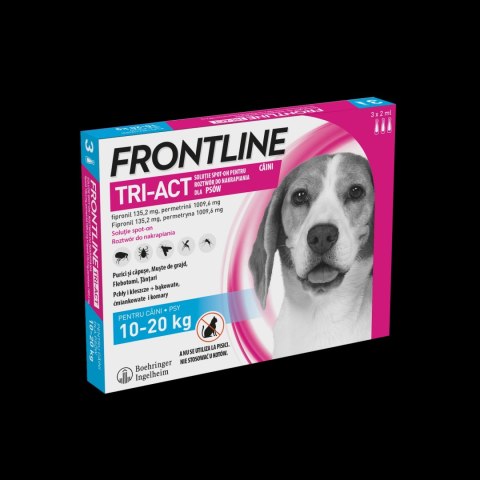 FRONTLINE Tri-Act Dla Psów 3x2ml FRONTLINE Tri-Act Dla Psów 3x2ml
