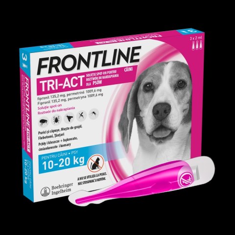 FRONTLINE Tri-Act Dla Psów 3x2ml FRONTLINE Tri-Act Dla Psów 3x2ml