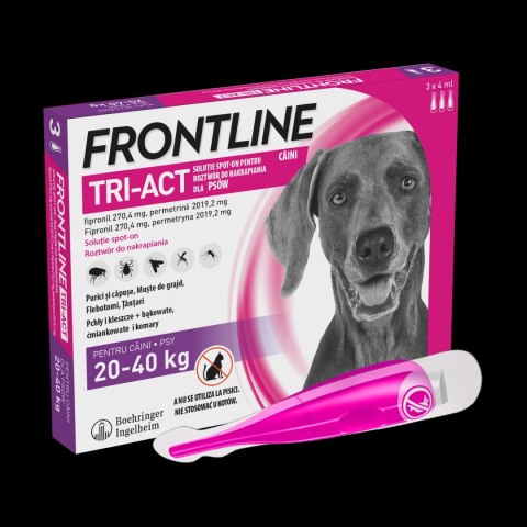 FRONTLINE Tri-Act Dla Psów 3x4ml FRONTLINE Tri-Act Dla Psów 3x4ml