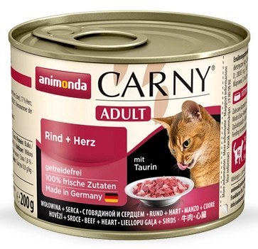 Animonda Cat Carny Adult Wołowina I Serca 200g Animonda Cat Carny Adult Wołowina I Serca 200g
