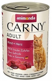 Animonda Cat Carny Adult Wołowina I Serca 400g Animonda Cat Carny Adult Wołowina I Serca 400g