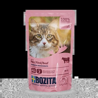 BOZITA Kawałki W Sosie Z Wołowiną 85g BOZITA Kawałki W Sosie Z Wołowiną 85g
