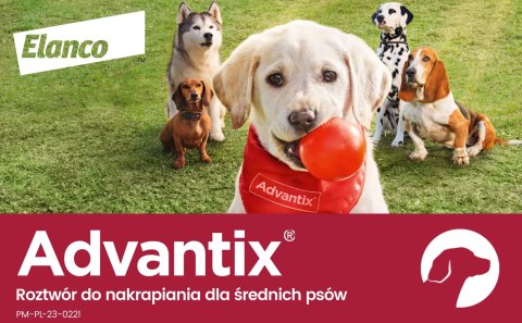 Bayer Advantix Krople Na Kleszcze I Pchły 4x2,5ml Bayer Advantix Krople Na Kleszcze I Pchły 4x2,5ml