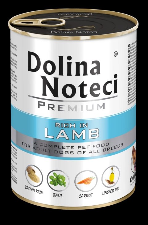 Dolina Noteci Premium Bogata W Jagnięcinę 400g Dolina Noteci Premium Bogata W Jagnięcinę 400g