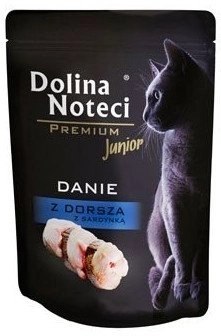 Dolina Noteci Premium Junior Danie Z Dorsza Z Sardynką 85g Dolina Noteci Premium Junior Danie Z Dorsza Z Sardynką 85g