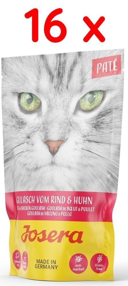 Josera Pate Gulasz Z Kurczakiem I Wołowiną 16x85g Josera Pate Gulasz Z Kurczakiem I Wołowiną 16x85g