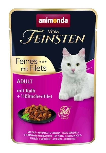 ANIMONDA Cat Vom Feinsten Adult Cielęcina I Filet Z Kurczaka Saszetka 85g ANIMONDA Cat Vom Feinsten Adult Cielęcina I Filet Z Kurczaka Saszetka 85g