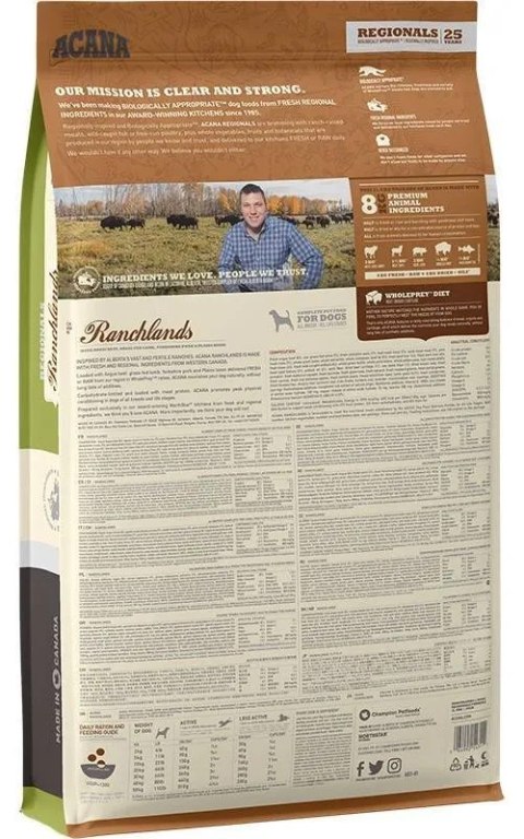 Acana Regionals Ranchlands Dog 11,4kg Acana Regionals Ranchlands Dog 11,4kg
