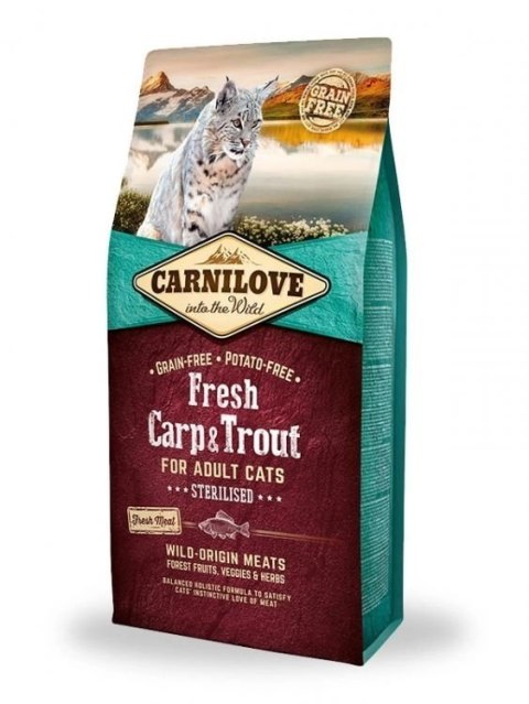 Carnilove Cat Fresh Carp&Trout Sterilised For Adult 2kg Carnilove Cat Fresh Carp&Trout Sterilised For Adult 2kg