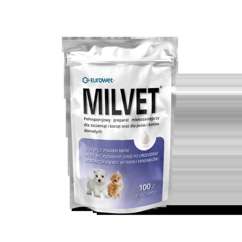 Eurowet Milvet Mleko Zastępcze Dla Szczeniąt I Kociąt 100g Eurowet Milvet Mleko Zastępcze Dla Szczeniąt I Kociąt 100g