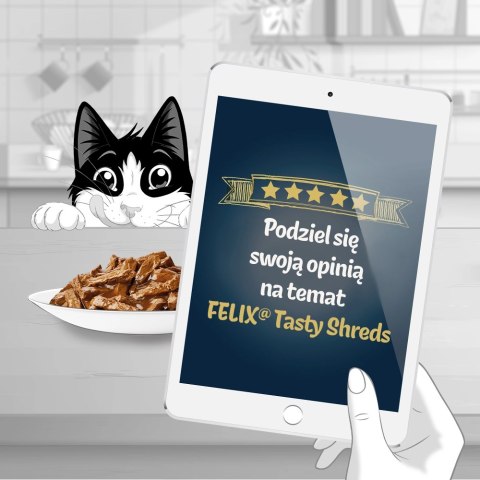 Felix Tasty Shreds Mokra Karma Dla Kota Z Kaczką I Indykiem W Sosie 4x80g Felix Tasty Shreds Mokra Karma Dla Kota Z Kaczką I Indykiem W Sosie 4x80g