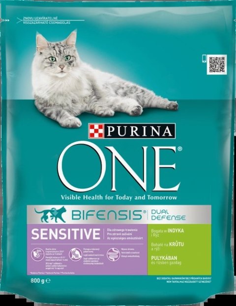 Purina One Cat Sensitive Karma Z Indykiem Dla Kota 800g Purina One Cat Sensitive Karma Z Indykiem Dla Kota 800g