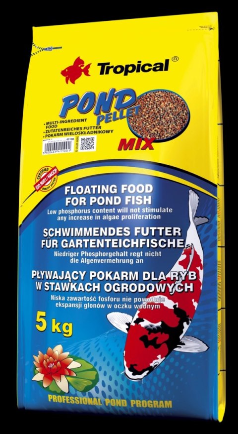 TROPICAL Pond Pellet Mix 5kg TROPICAL Pond Pellet Mix 5kg